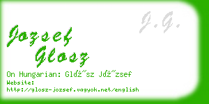 jozsef glosz business card